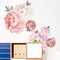 Watercolor Peony Flowers Wall Decals – Floral Vinyl Stickers for Living Room, Bedroom & Girls’ Room | Pink & White Blossom Wall Art (Peony-18)